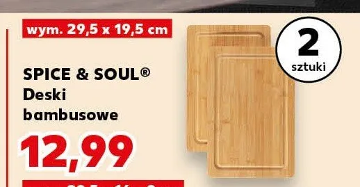 Deski bambusowe Spice & Soul 29,5x19,5cm promocja w Kaufland