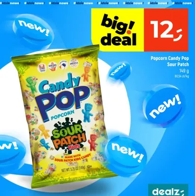 Popcorn Sour Patch promocja w Dealz
