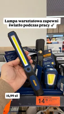 Latarka warsztatowa  promocja w Biedronka