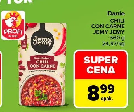 Danie chili con carne Jemy promocja w Carrefour