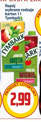 Napój jabłko mięta Tymbark promocja w Kupiec