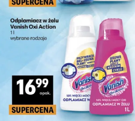 Odplamiacz w żelu Vanish Oxi Action White promocja w Delikatesy Centrum