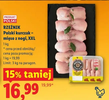 Polski kurczak - mięso z nogi promocja w Lidl