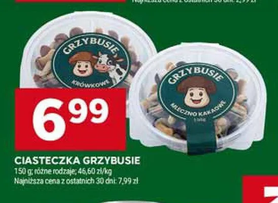 Ciasteczka Grzybusie mleczno-kakaowe promocja w Stokrotka