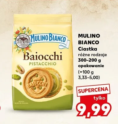 Ciastka Mulino Bianco Baiocchi Pistacchio promocja w Kaufland