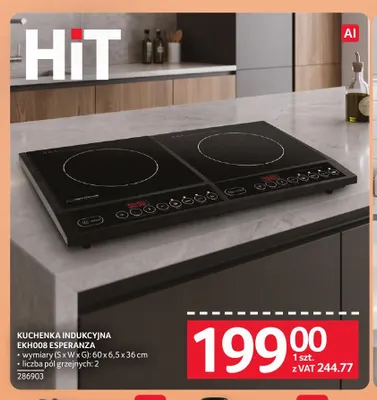Kuchenka indukcyjna EKH008 Esperanza promocja w Selgros