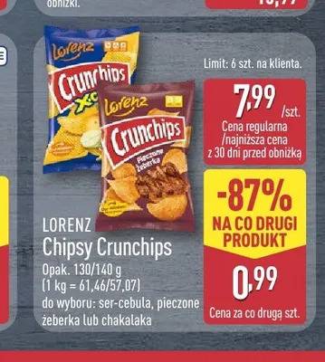 Chipsy Lorenz Crunchips chakalaka promocja w Aldi