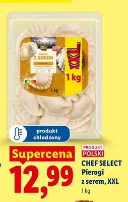 Pierogi z serem Chef Select XXL promocja w Lidl