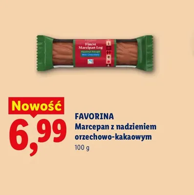 Marcepan z nadzieniem orzechowo-kakaowym Favorina promocja w Lidl