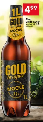 Piwo Goldbrayner Mocne 7,2% promocja w LEWIATAN
