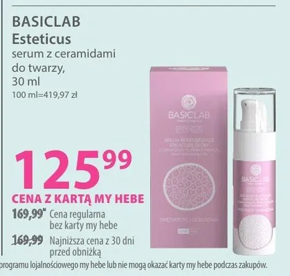 Serum z ceramidami do twarzy Esteticus promocja w Hebe