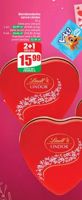 Bombonierka serce Lindor promocja w Dino