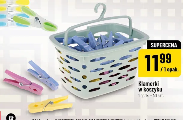 Klamerki w koszyku promocja w POLOmarket