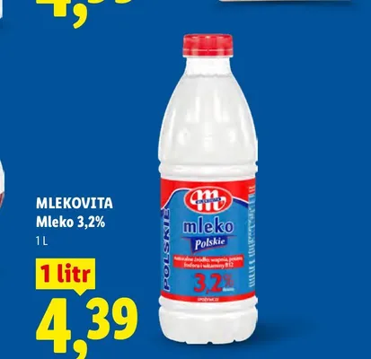 Mleko 3,2% Mlekovita promocja w Lidl