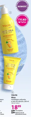Odżywka nawilżająca do włosów Yolyn Wow promocja w Hebe