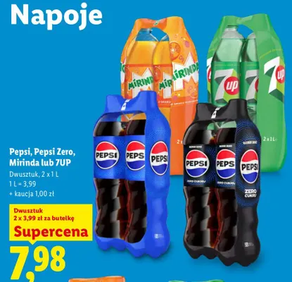 Napój gazowany Pepsi 2-pak promocja w Lidl