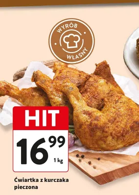 Ćwiartka z kurczaka pieczona promocja w Intermarche