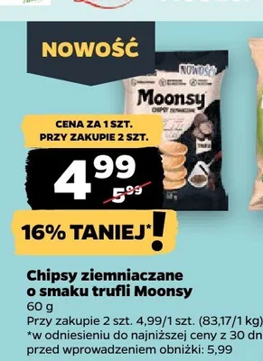 Chipsy ziemniaczane o smaku trufli  promocja w Netto