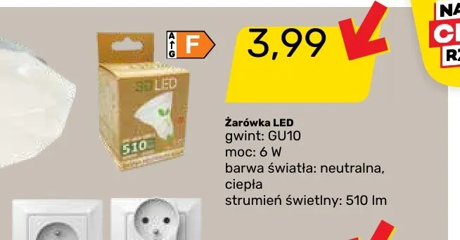 Żarówka LED GU10 promocja w Bricomarche