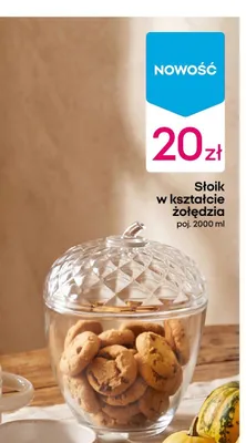 Słoik w kształcie żołędzia 2000 ml promocja w Pepco