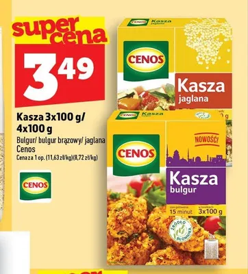 Kasza bulgur brązowy Cenos 3-pak 100 g promocja w TOPAZ