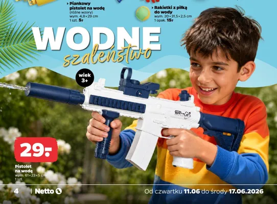 Pistolet na wodę promocja w Netto