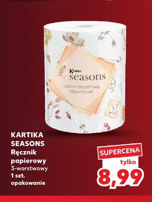 Ręcznik papierowy 3-warstwowy Kartika Seasons promocja w Kaufland
