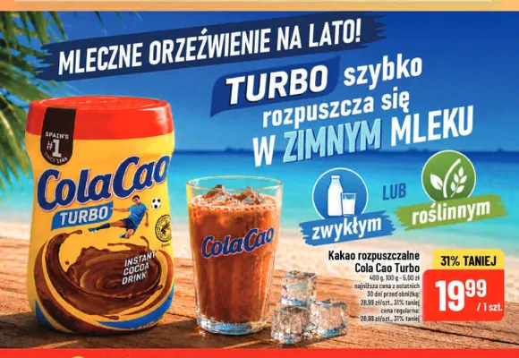 Kakao rozpuszczalne Cola Cao Turbo promocja w POLOmarket