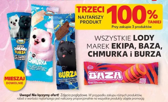 Lody marki Chmurka promocja w Kaufland