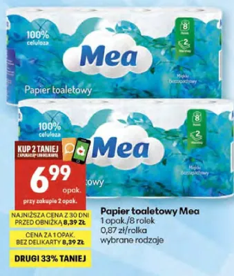 Papier toaletowy promocja w Delikatesy Centrum