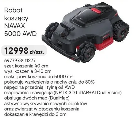 Robot koszący NAVAX 5000 AWD promocja w Castorama
