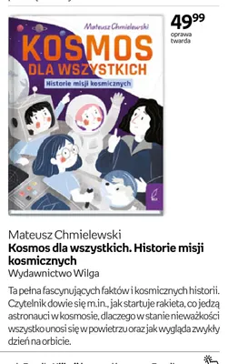 Książka Kosmos dla wszystkich. Historie misji kosmicznych promocja w Empik
