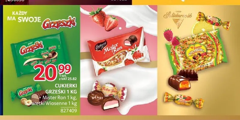 Cukierki Grześki promocja w Selgros