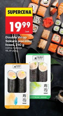 Double Wrap Sakura pieczony łosoś i mango promocja w Biedronka