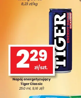 Napój energetyzujący Tiger Classic promocja w emma MARKET
