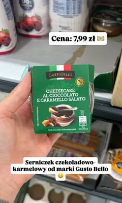 Serniczek czekoladowo-karmelowy GustoBello promocja w Biedronka