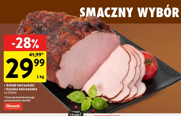 Szynka tatrzańska Olewnik promocja w Intermarche