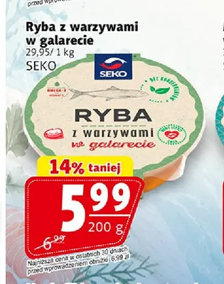 Ryba z warzywami w galarecie Seko promocja w Prim Market