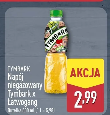 Napój niegazowany Tymbark x Łatwogang promocja w Aldi