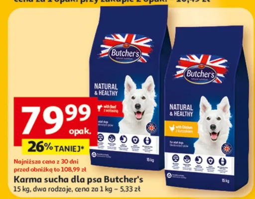 Karma sucha dla psa promocja w Auchan