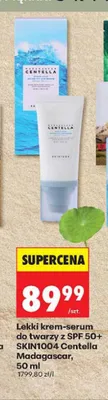 Lekki krem-serum do twarzy z SPF 50+ SKIN1004 Centella Madagascar promocja w Biedronka