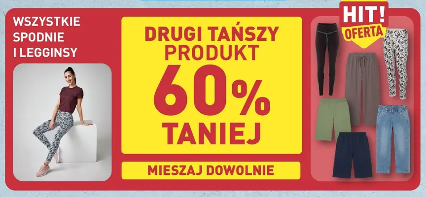 Spodnie i legginsy promocja w Aldi
