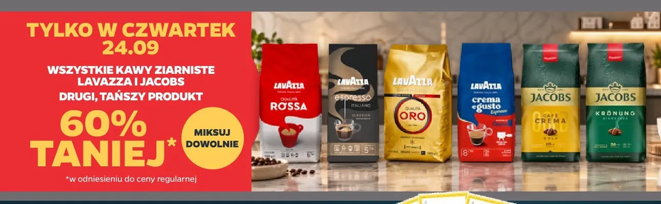 Kawa ziarnista Jacobs Café Crema Gold promocja w Netto