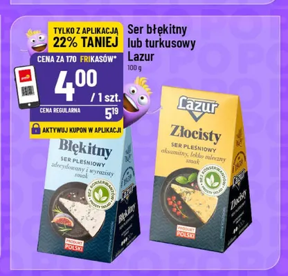 Ser pleśniowy turkusowy Lazur promocja w POLOmarket