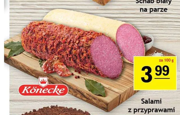 Salami z przyprawami Könecke promocja w Gram Market