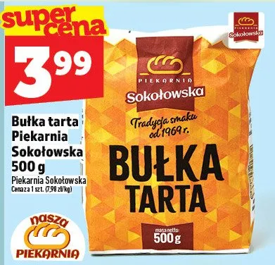 Bułka tarta promocja w TOPAZ
