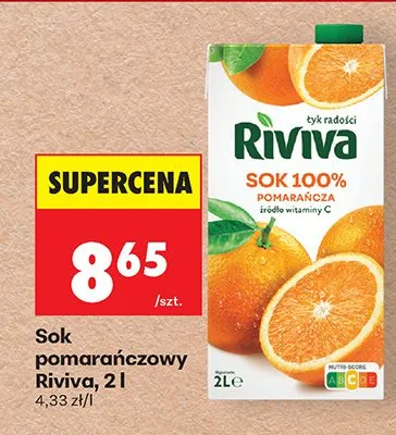 Sok pomarańczowy 100% promocja w Biedronka