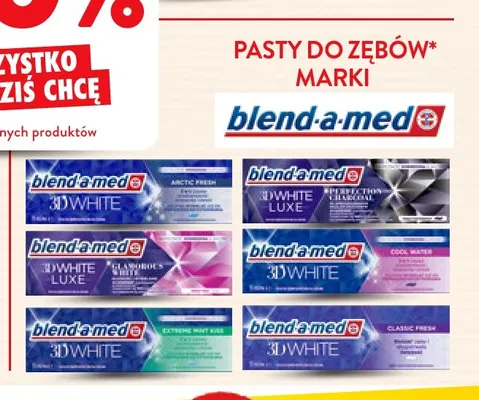 Pasty do zębów marki Blend-a-med promocja w Intermarche