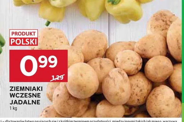 Ziemniaki wczesne jadalne promocja w Stokrotka