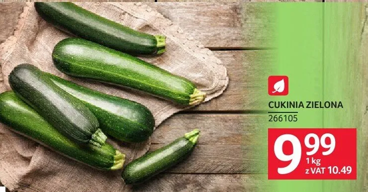 Cukinia zielona promocja w Selgros